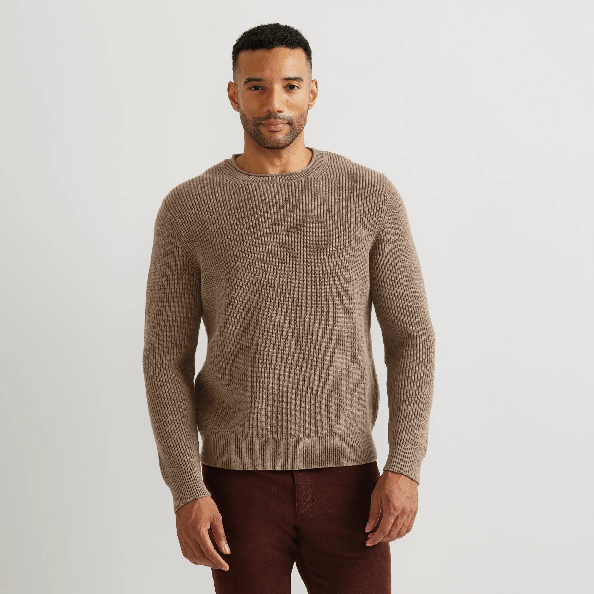 Men's Classic Roll Neck Sweater - Solid