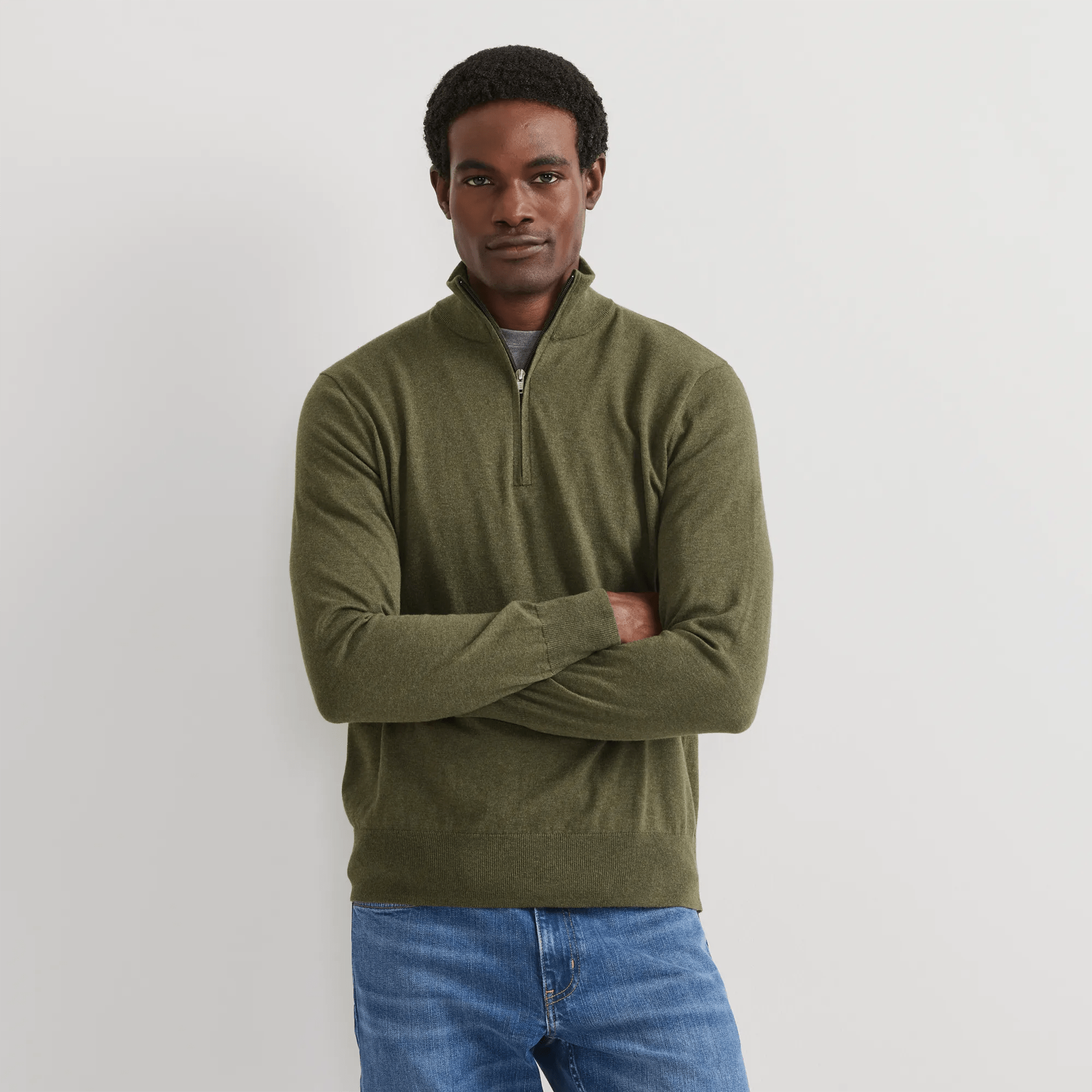 Men's Classic Merino Blend 1/4-Zip Sweater