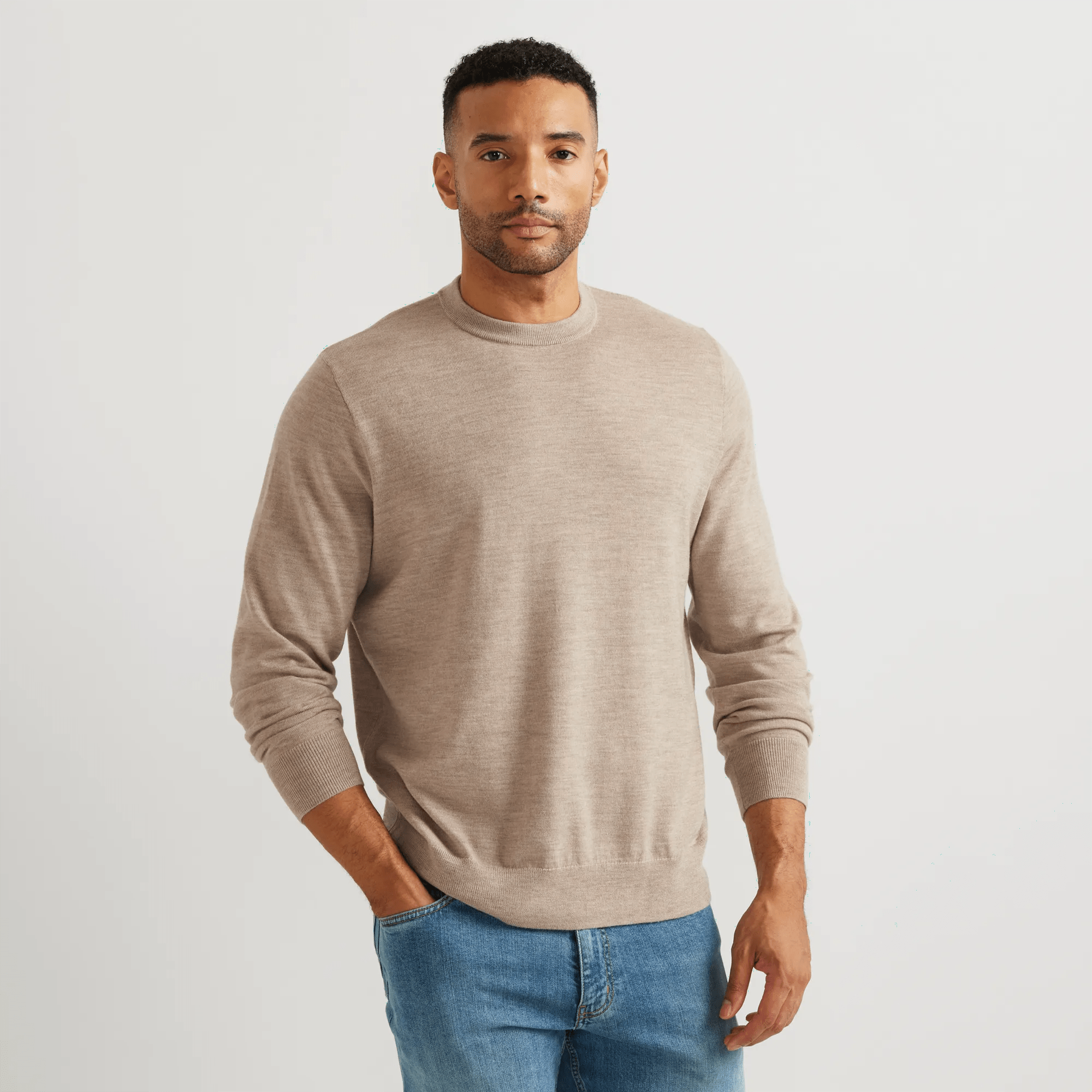 Men's Signature Merino Wool Crewneck Sweater