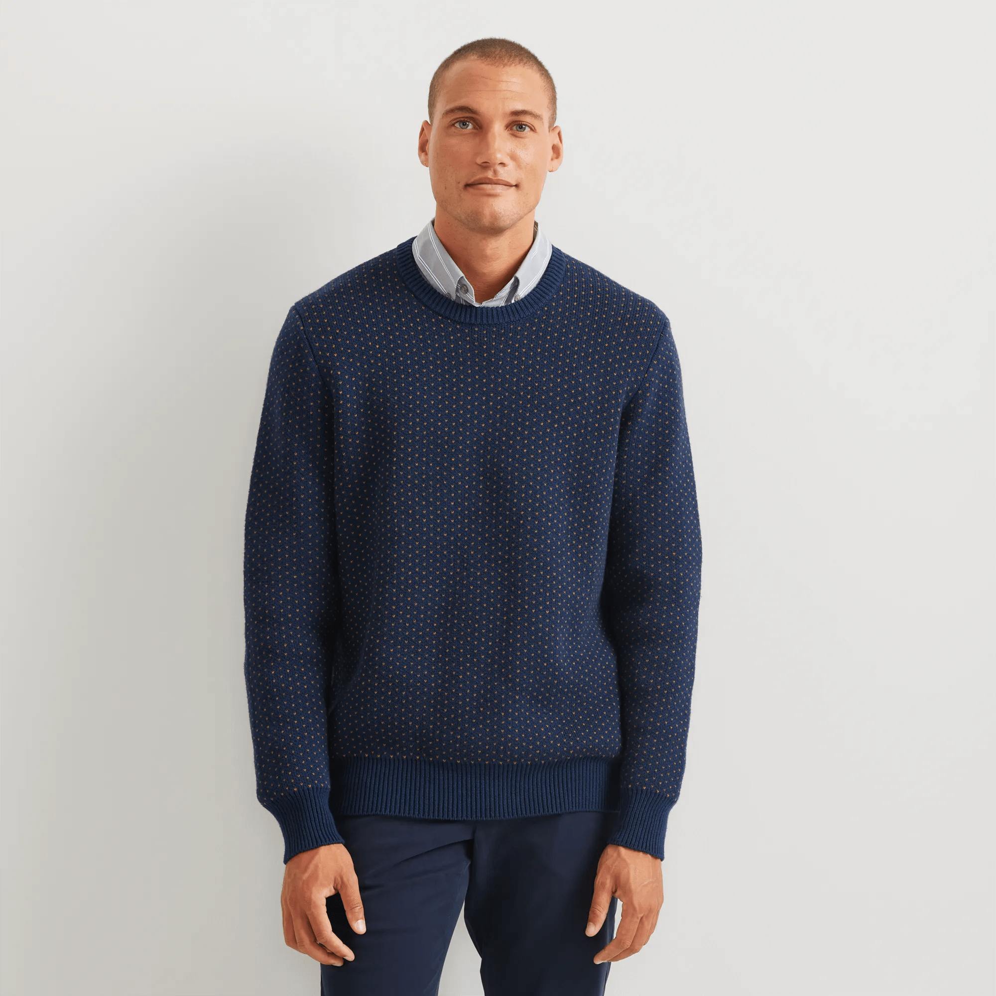 Men's Signature Crewneck Sweater - Bird's Eye