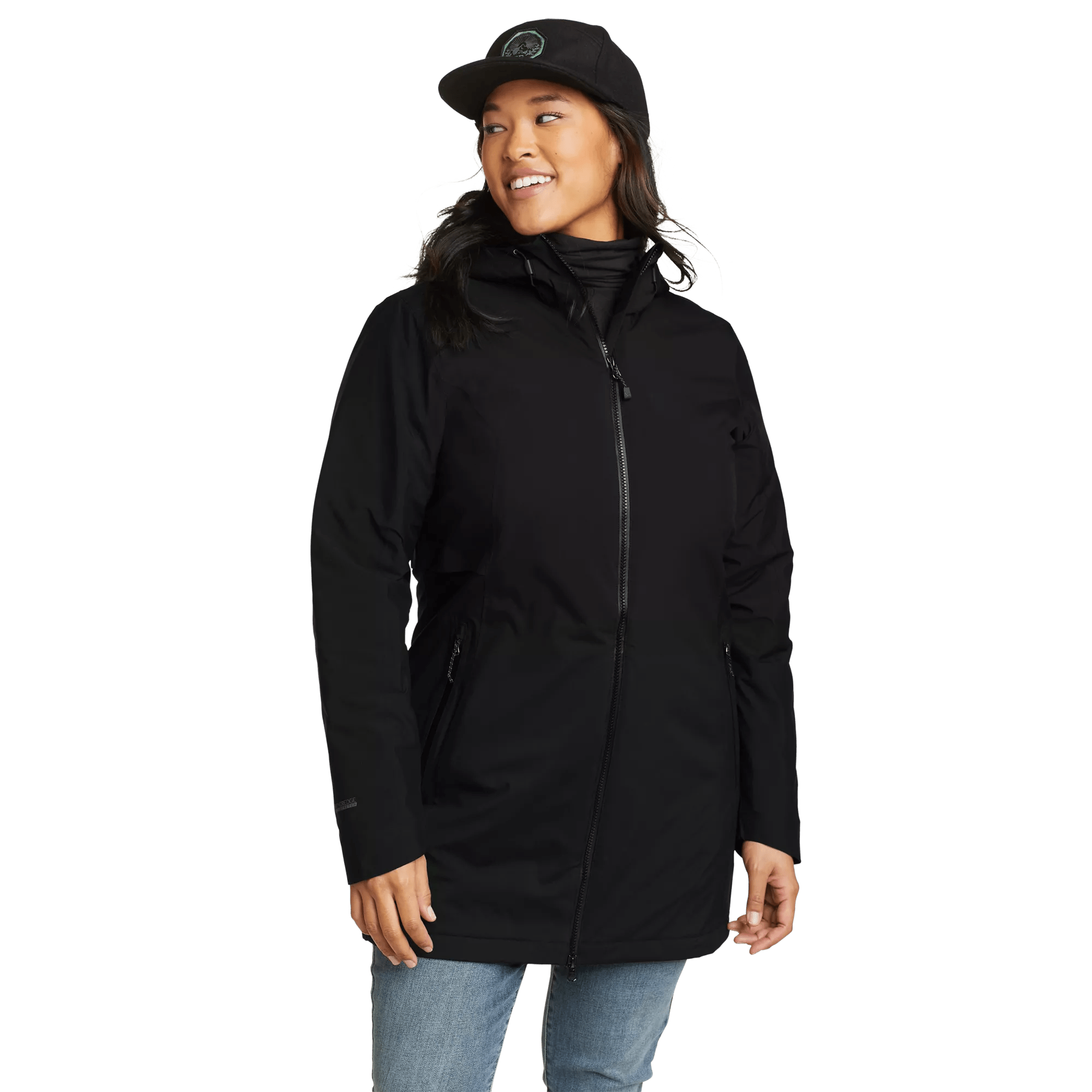 Women's Cloud Cap Insulated Waterproof Trench Coat