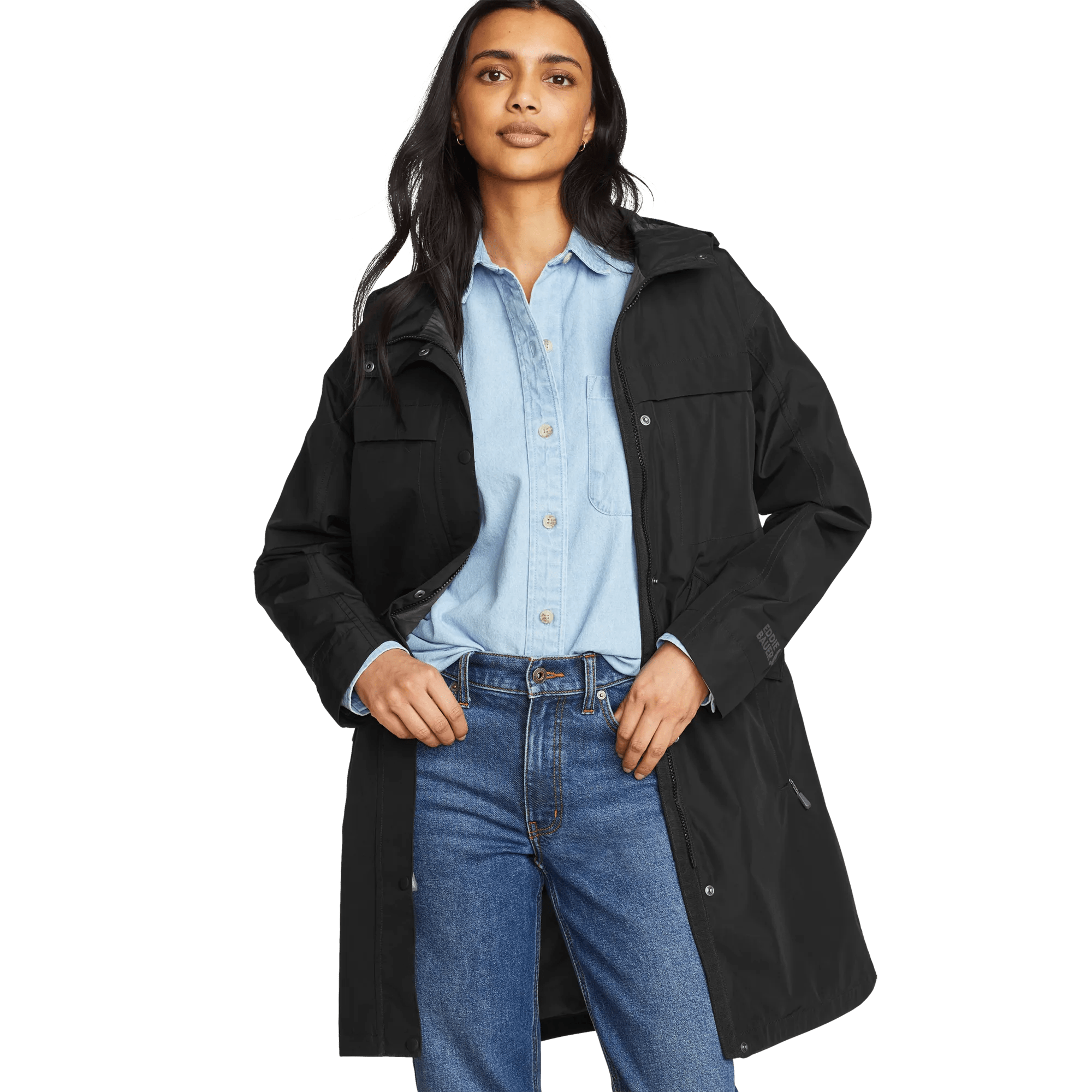 Women's Rainfoil? Waterproof Hooded Trench Coat
