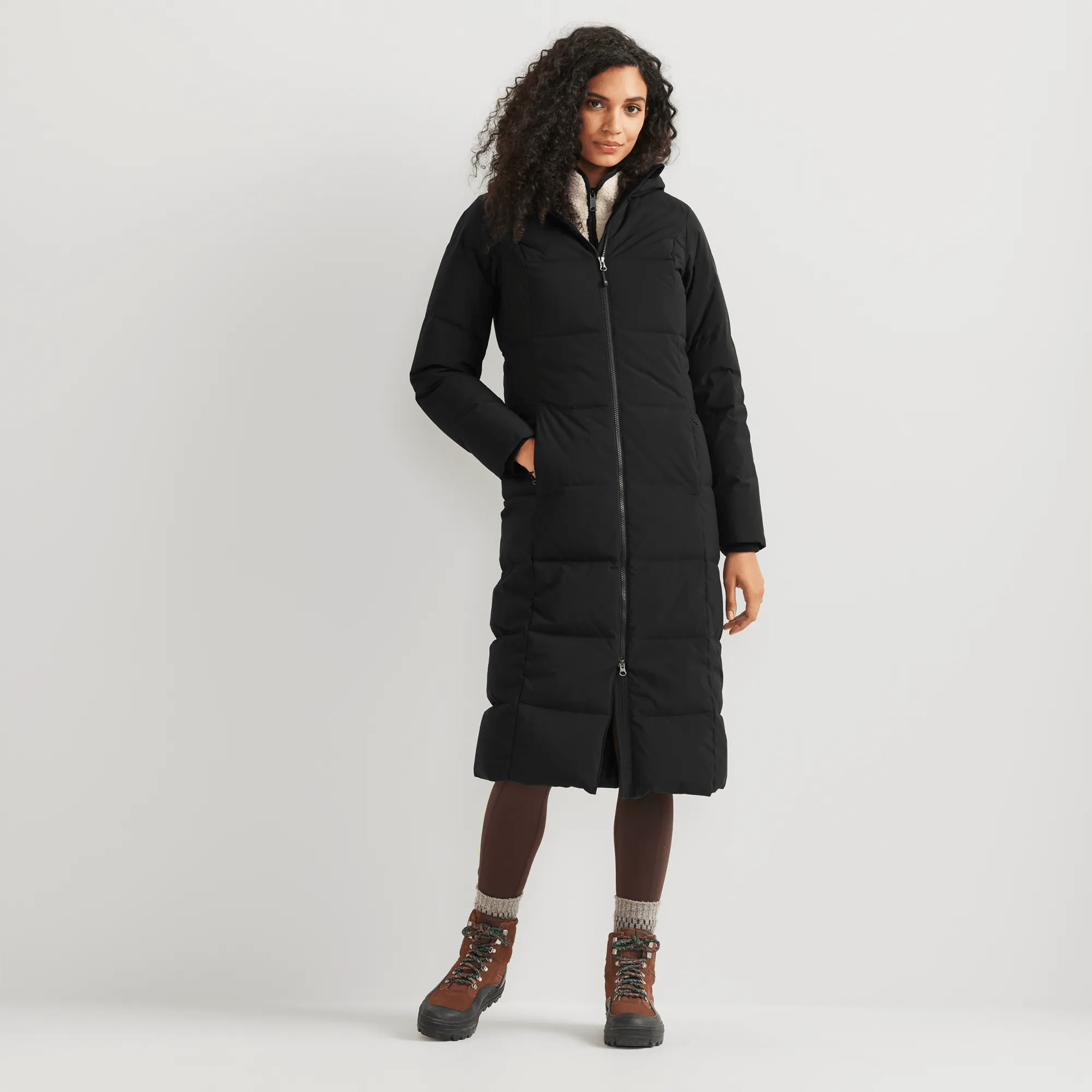 Women's Essential Down Hooded Duffle Coat