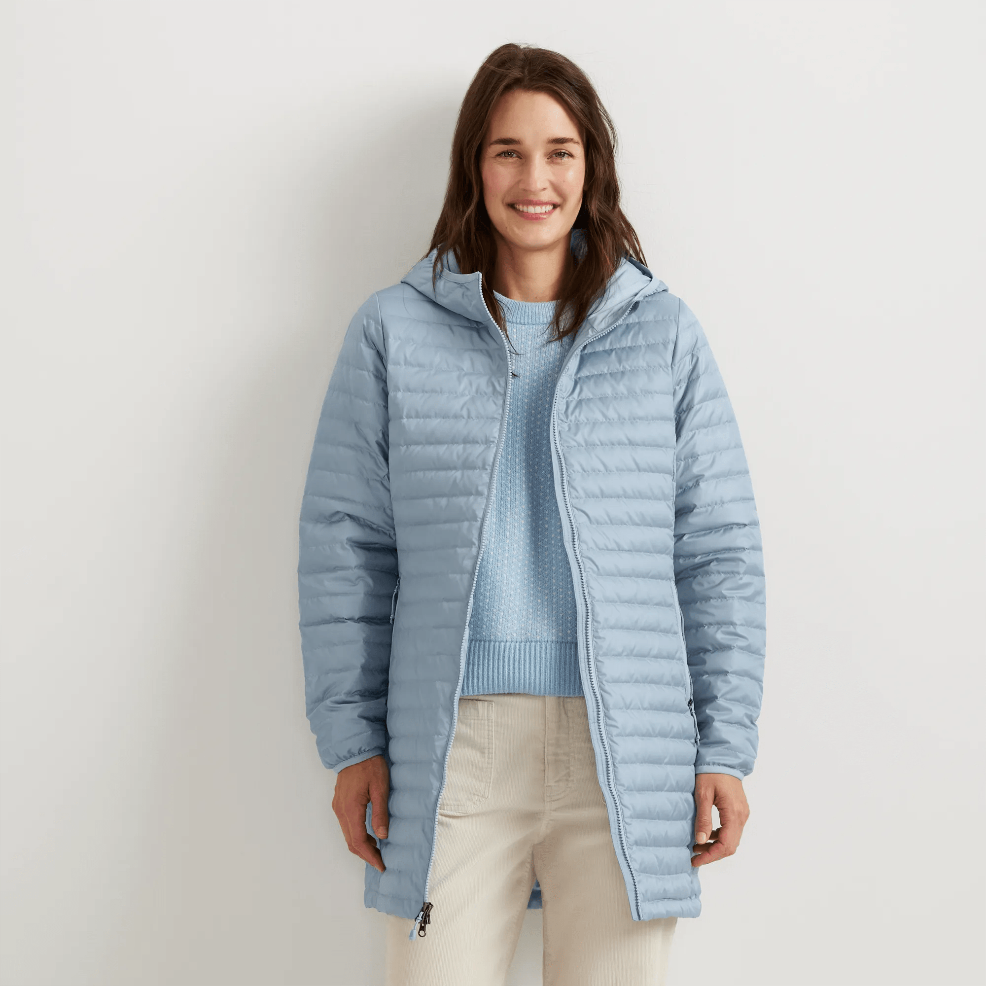 Women's Microlight Packable Down Hooded Parka