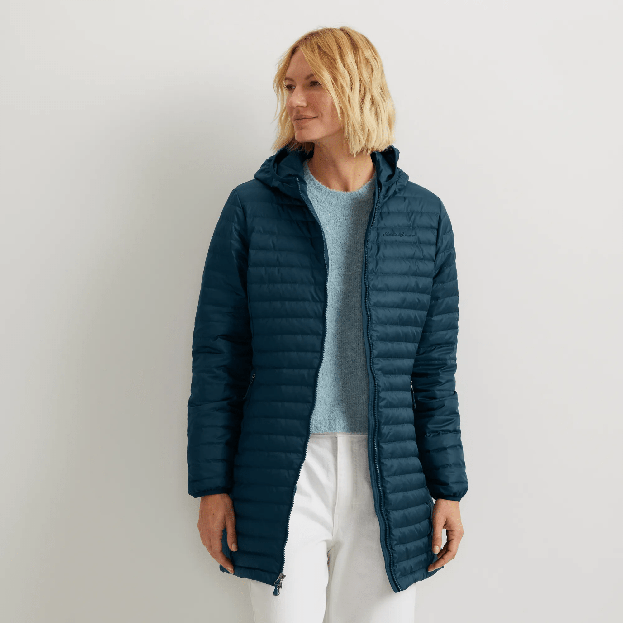 Women's Microlight Packable Down Hooded Parka