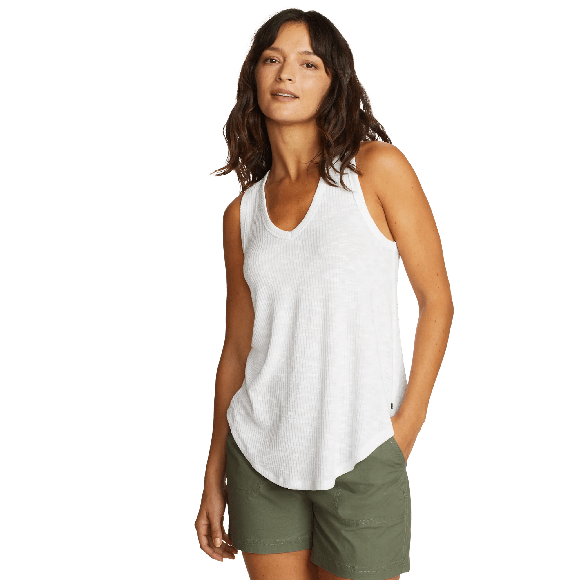 Women's Revive Ribbed V-Neck Tank