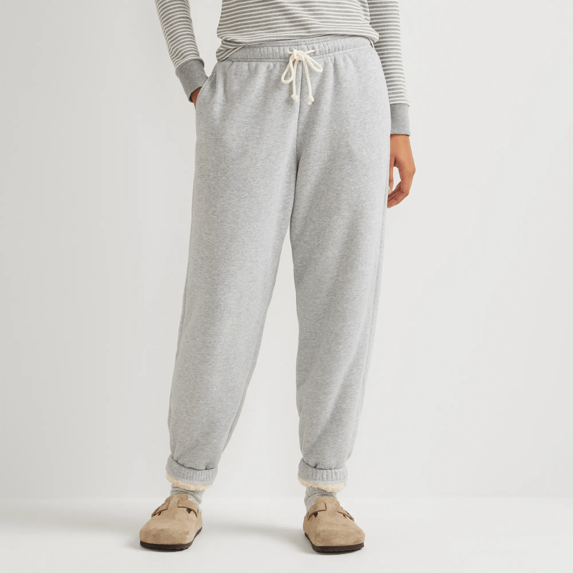 Women's Vintage Soft Faux Shearling-Lined Jogger Sweatpants