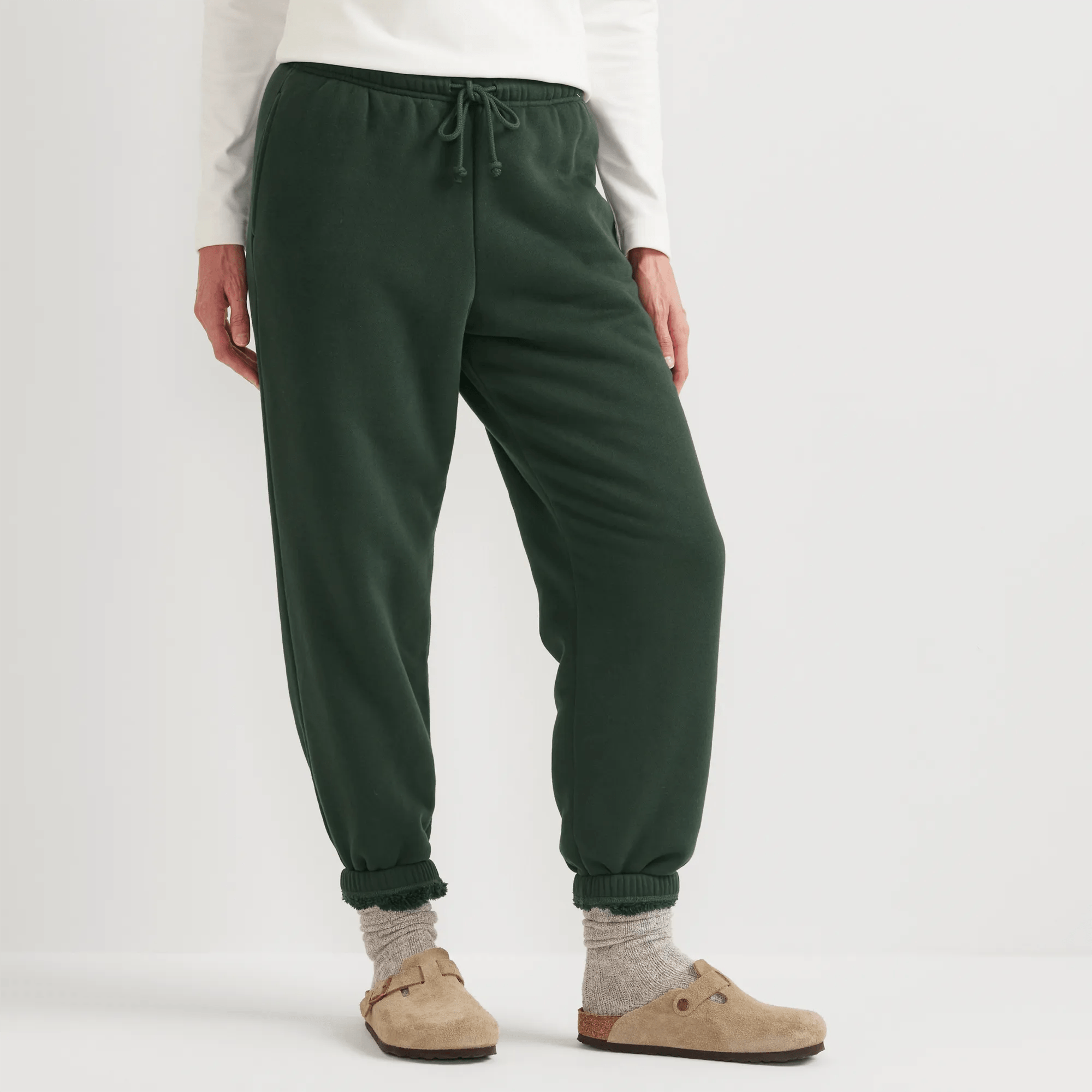 Women's Vintage Soft Faux Shearling-Lined Jogger Sweatpants