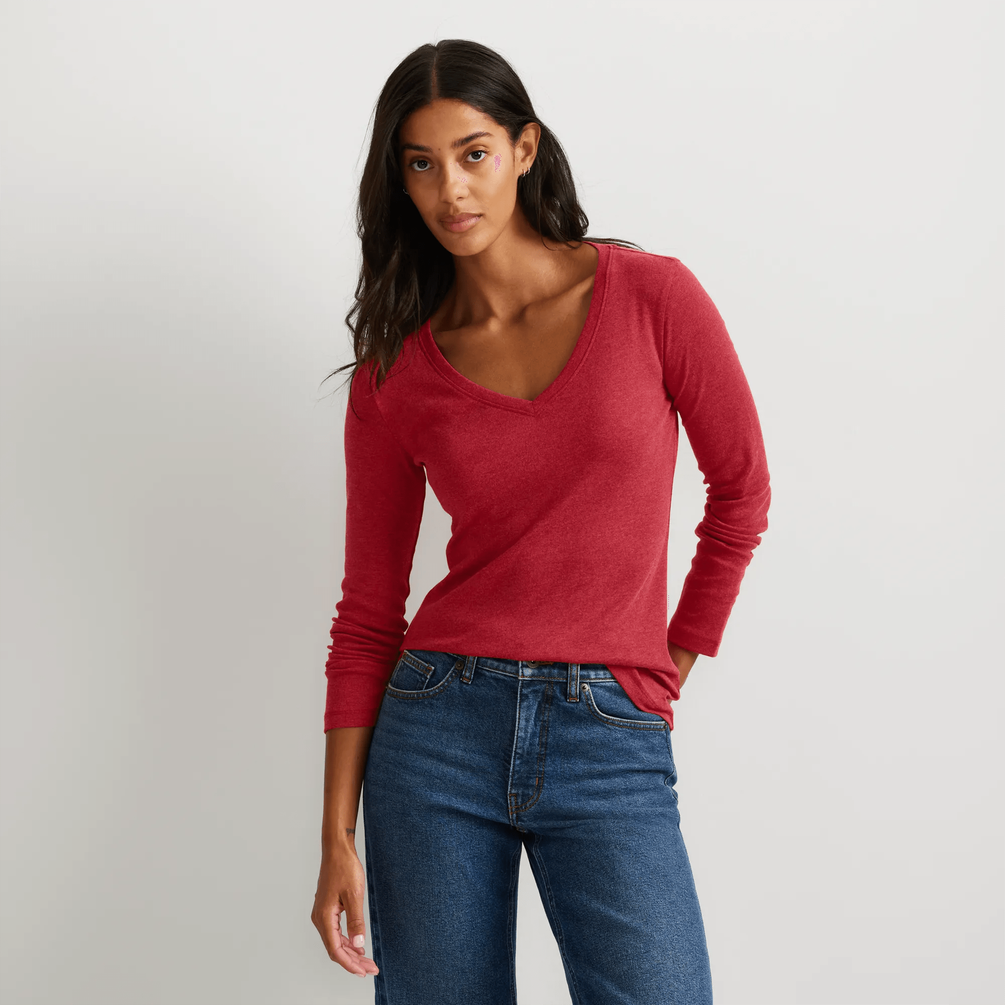 Women's Favorite Long-Sleeve V-Neck T-Shirt