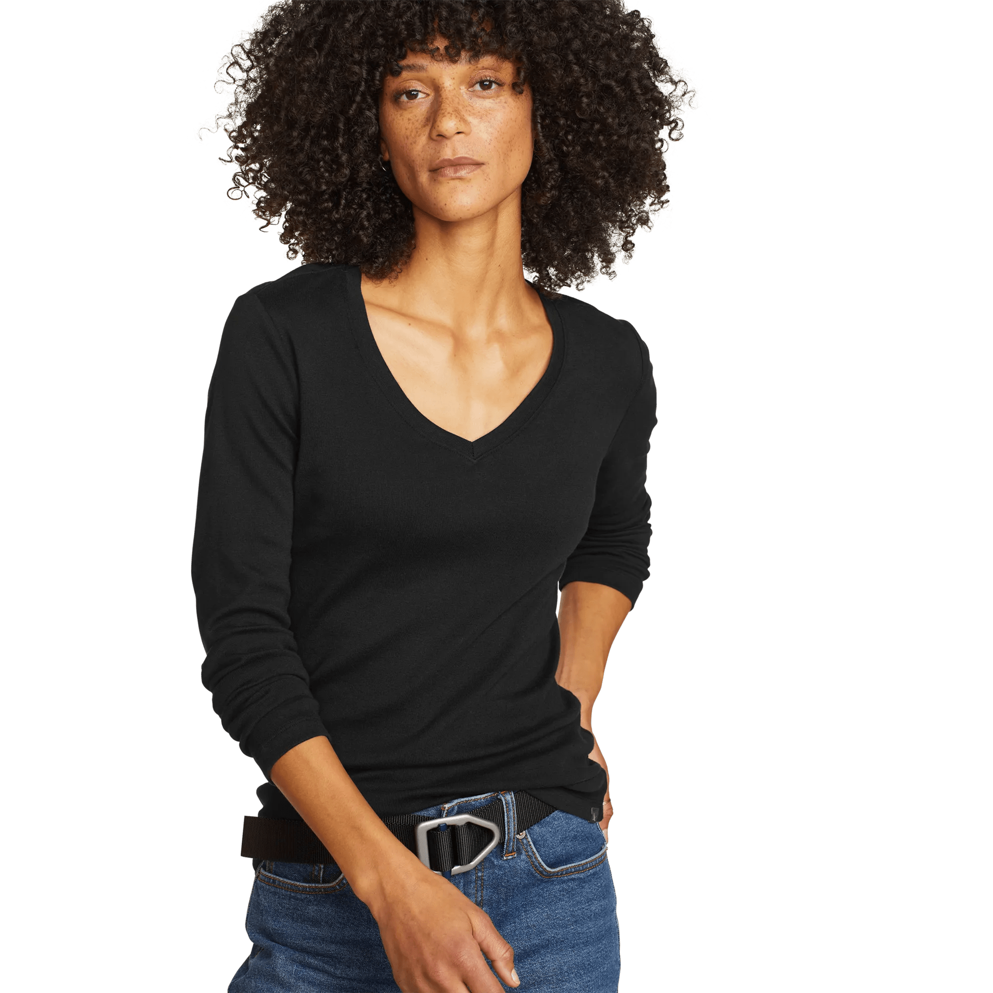 Women's Favorite Long-Sleeve V-Neck T-Shirt