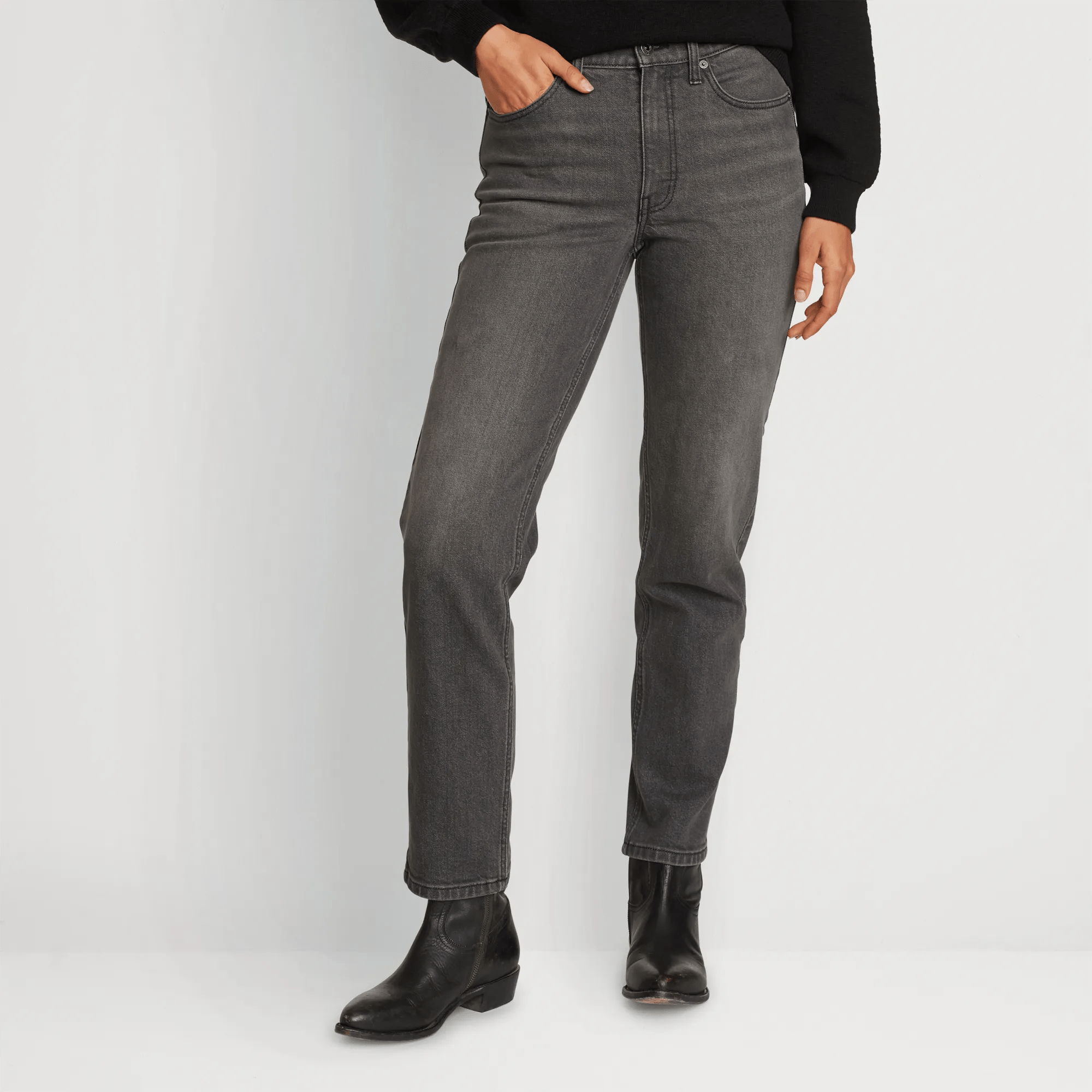 Women's Authentic High-Rise Straight Leg Jeans