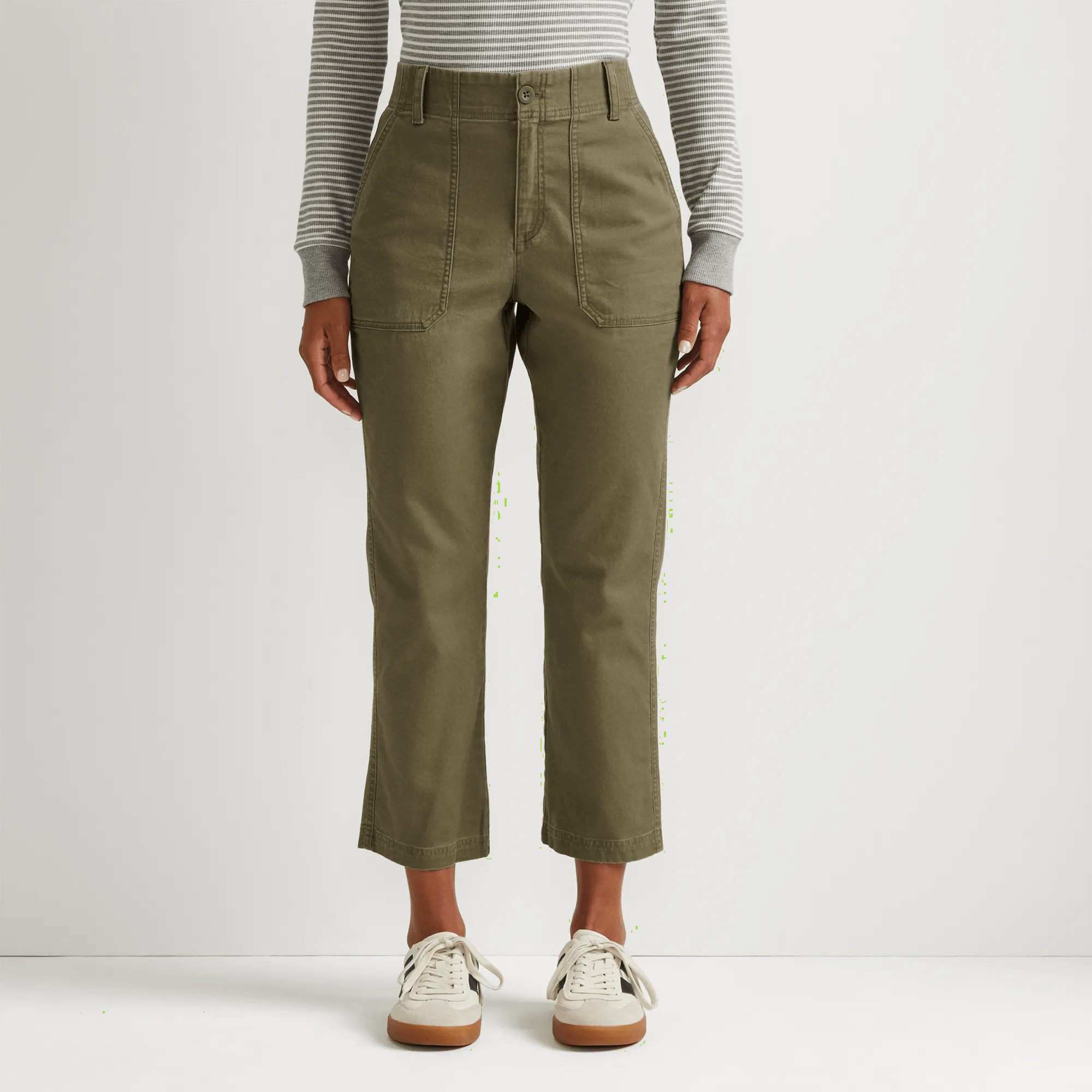 Women's Utility Stretch Canvas Kick Cropped Pants