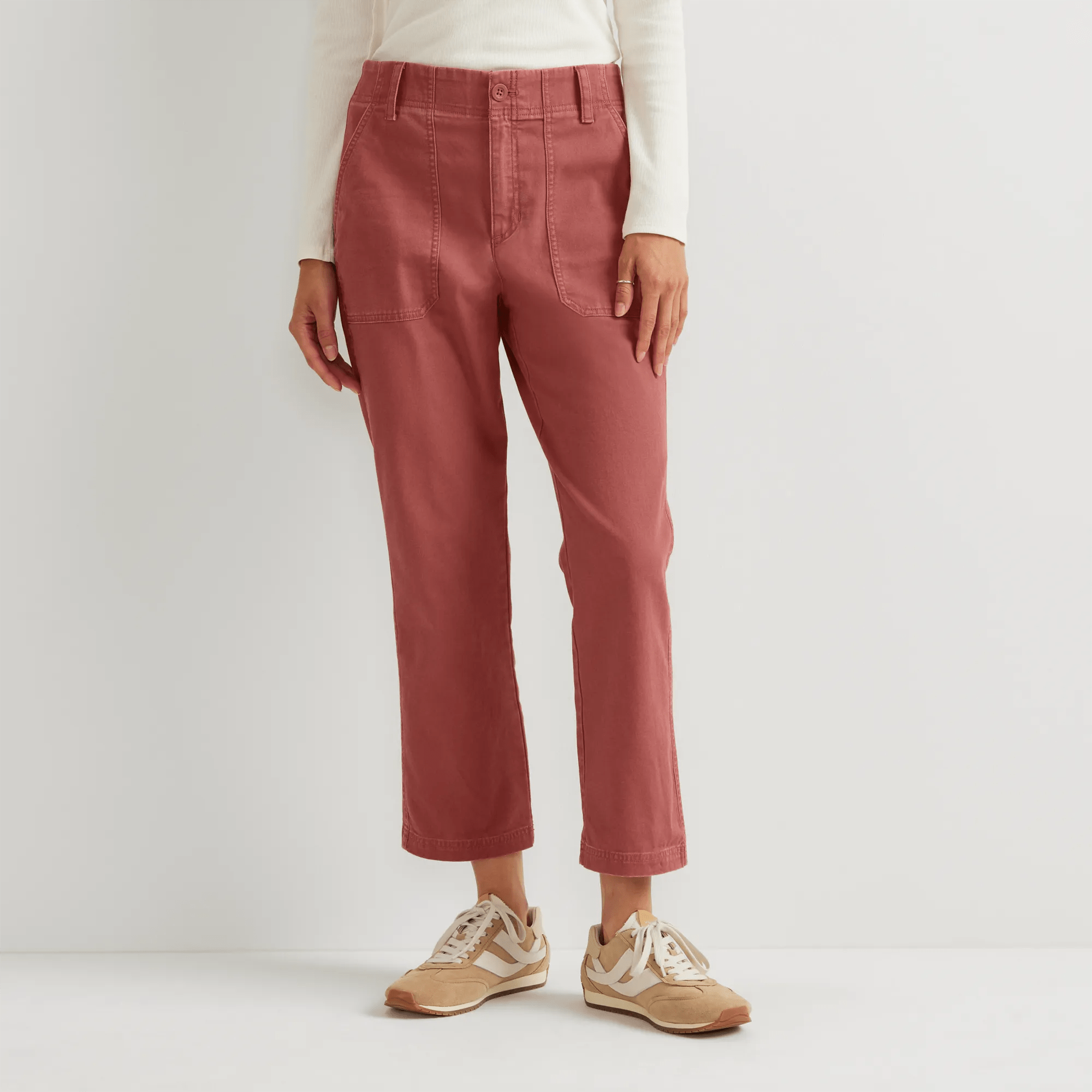 Women's Utility Stretch Canvas Kick Cropped Pants