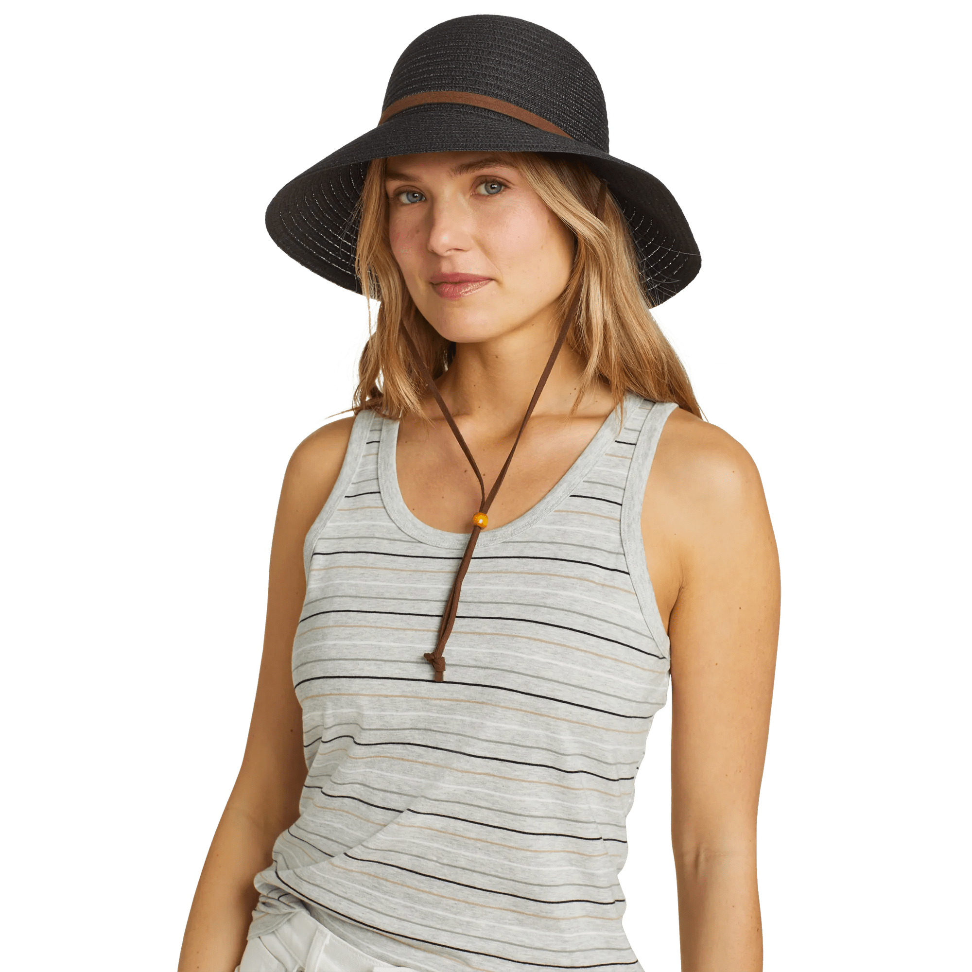 Women's Packable Straw Hat - Wide Brim