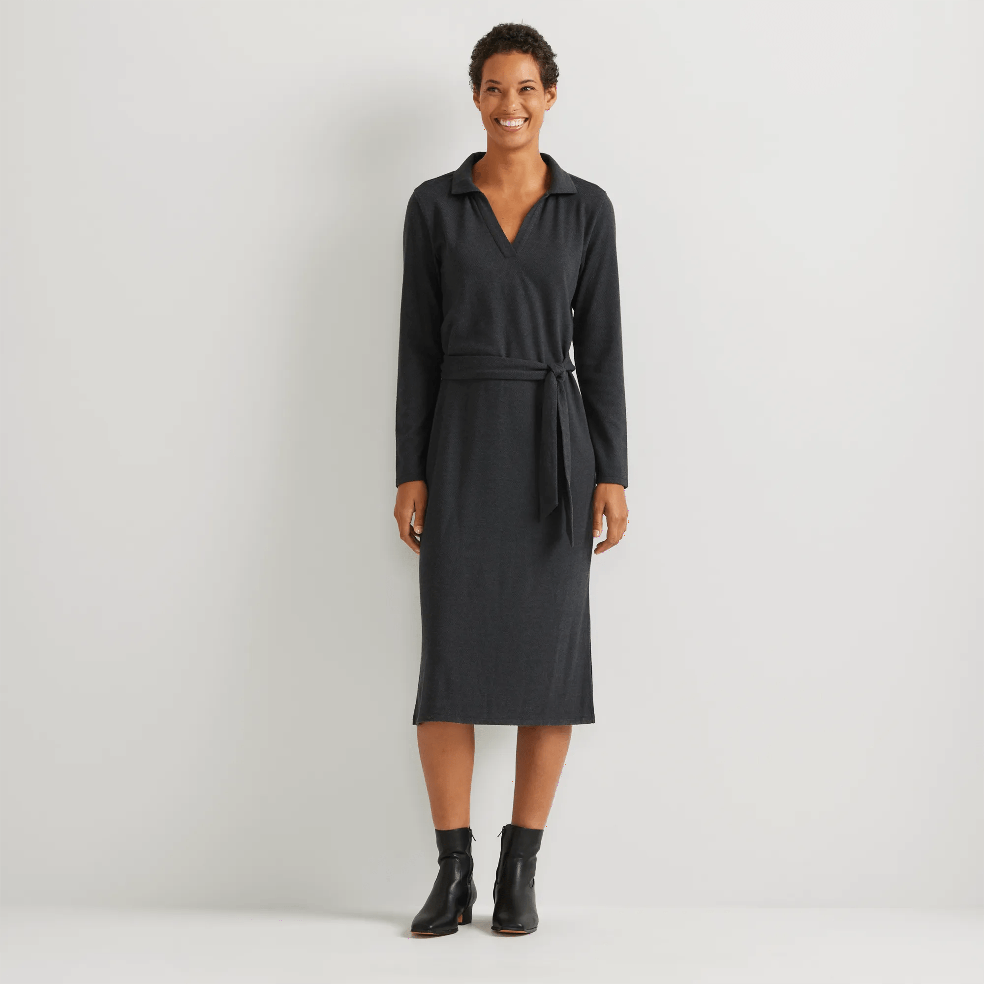 Women's Soft Knit Midi Dress