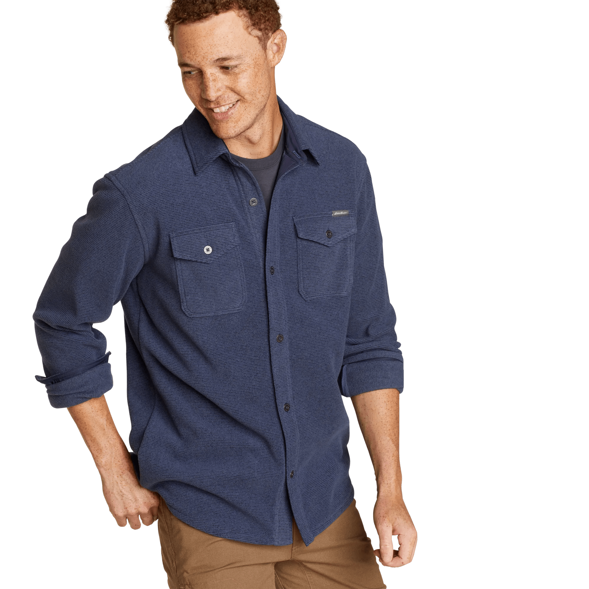 Men's Chutes Microfleece Shirt - Stripe