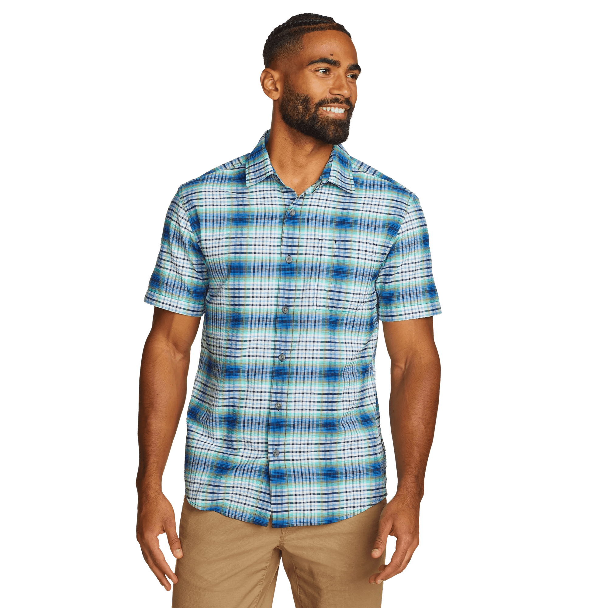 Men's Short-Sleeve Pack It 2.0 Seersucker Shirt