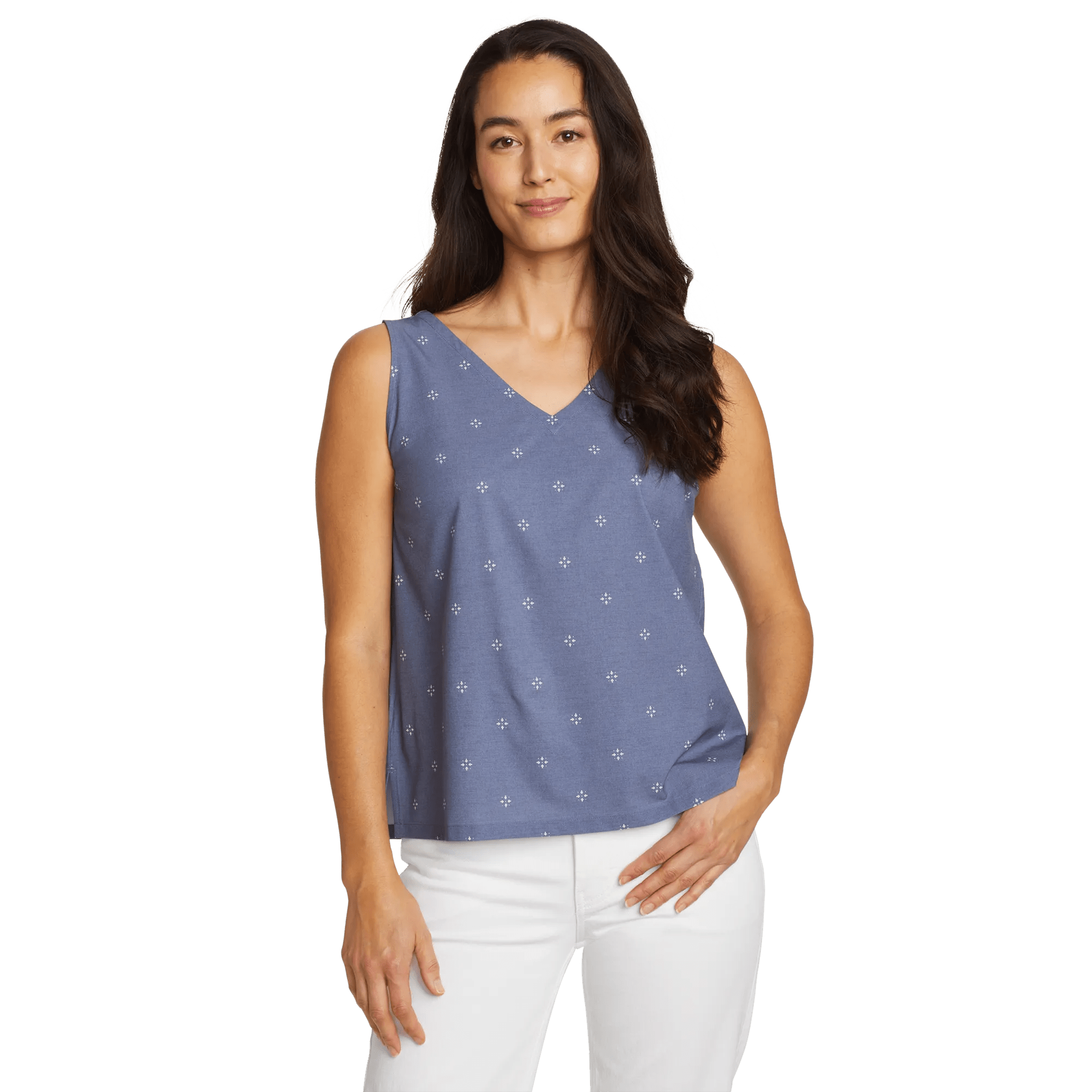 Women's Departure V-Neck Tank Top - Print