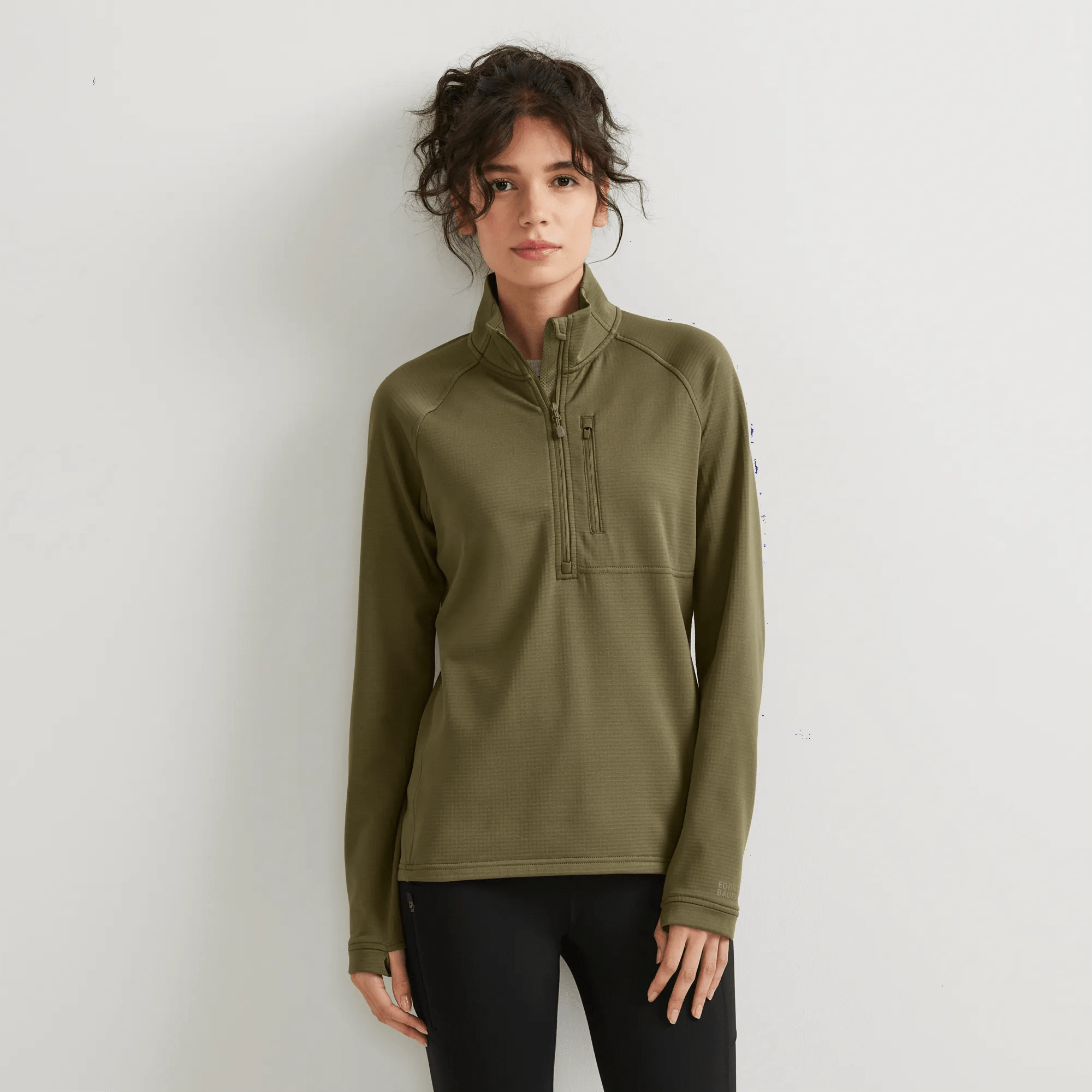 Women's High Route Grid Fleece-Lined 1/4-Zip Pullover