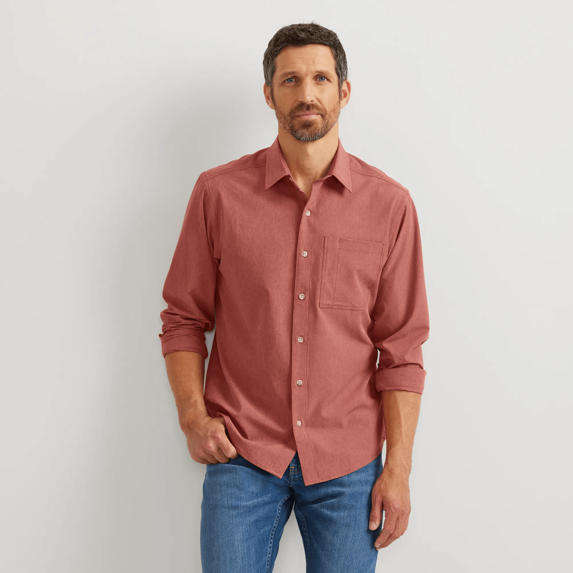 Men's Line Up Tech Chambray Shirt