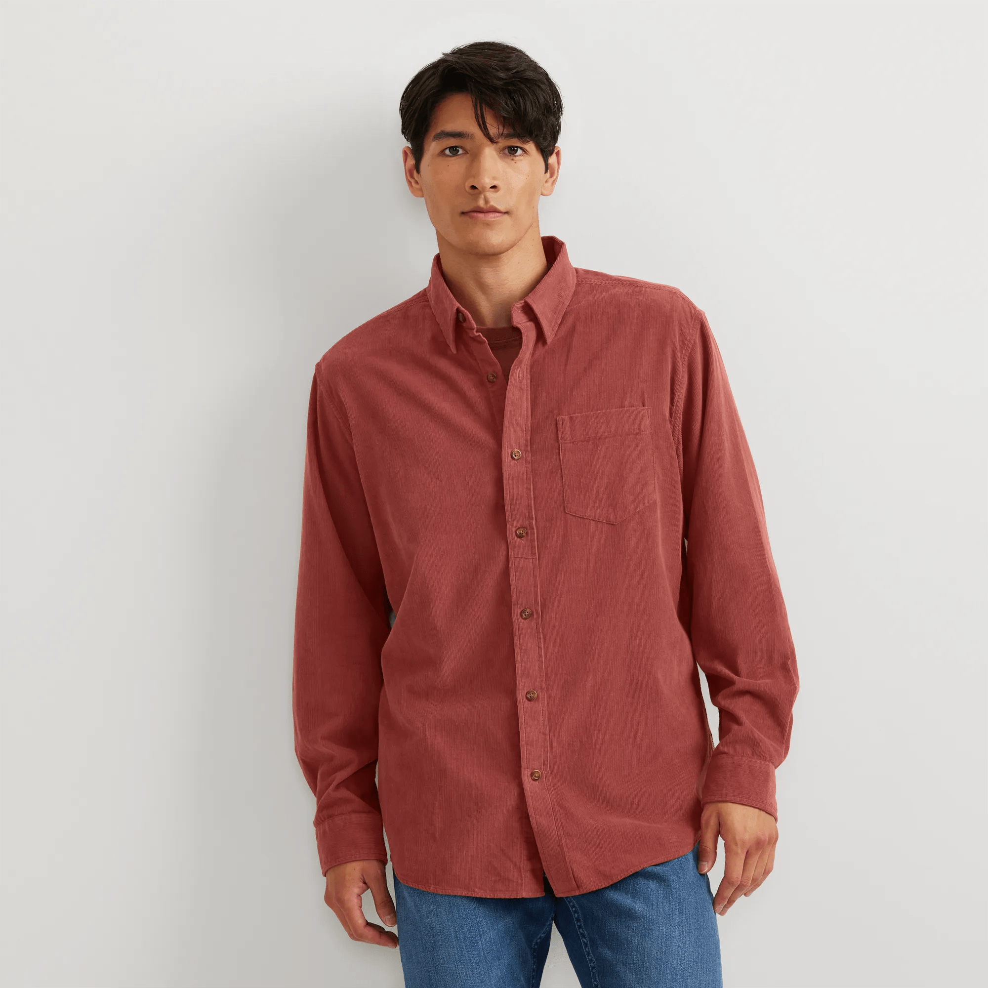Men's Fine-Wale Corduroy Shirt