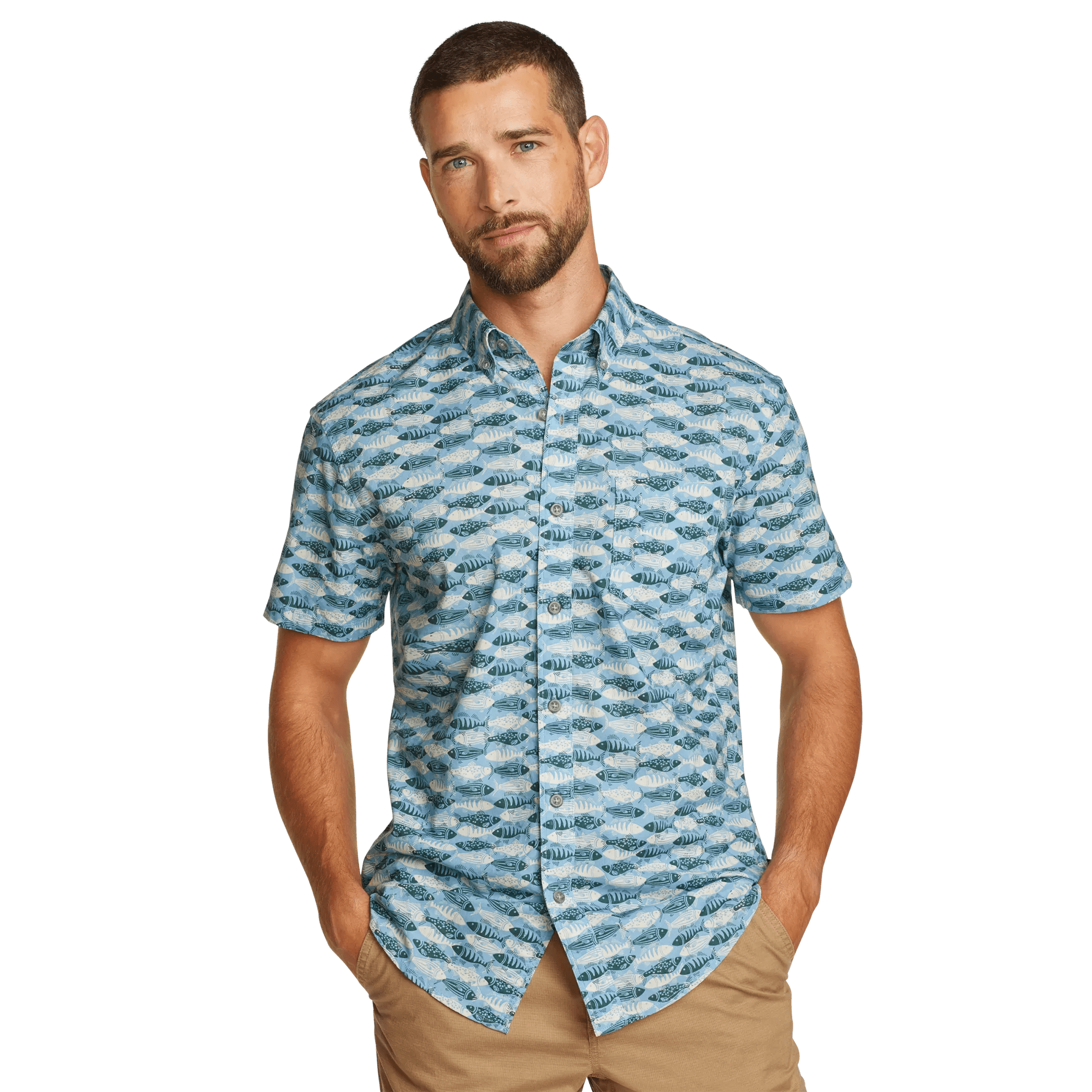 Men's Baja Short-Sleeve Shirt - Print