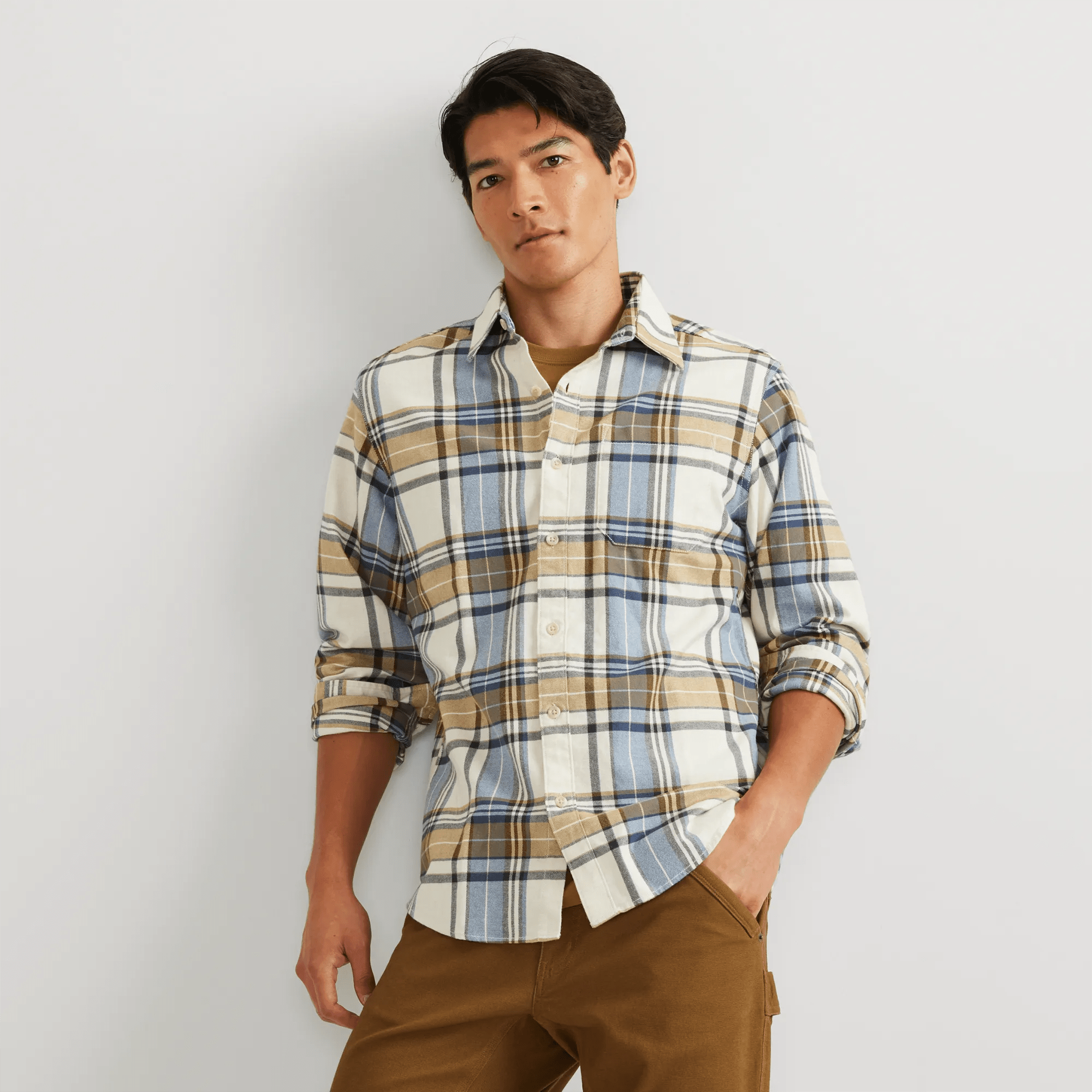 Men's Eddie's Favorite Flannel Relaxed Fit Shirt - Plaid