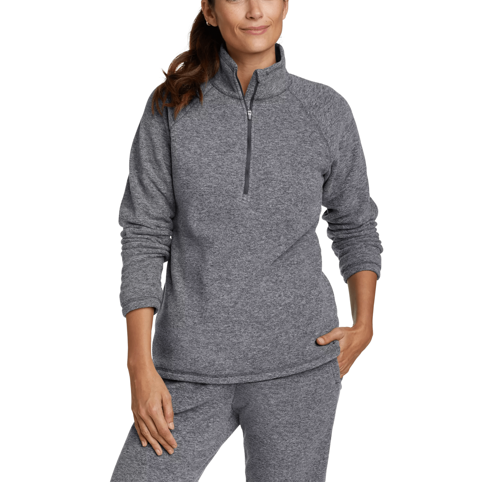 Women's Fast Fleece Raglan-Sleeve 1/4-Zip - Solid