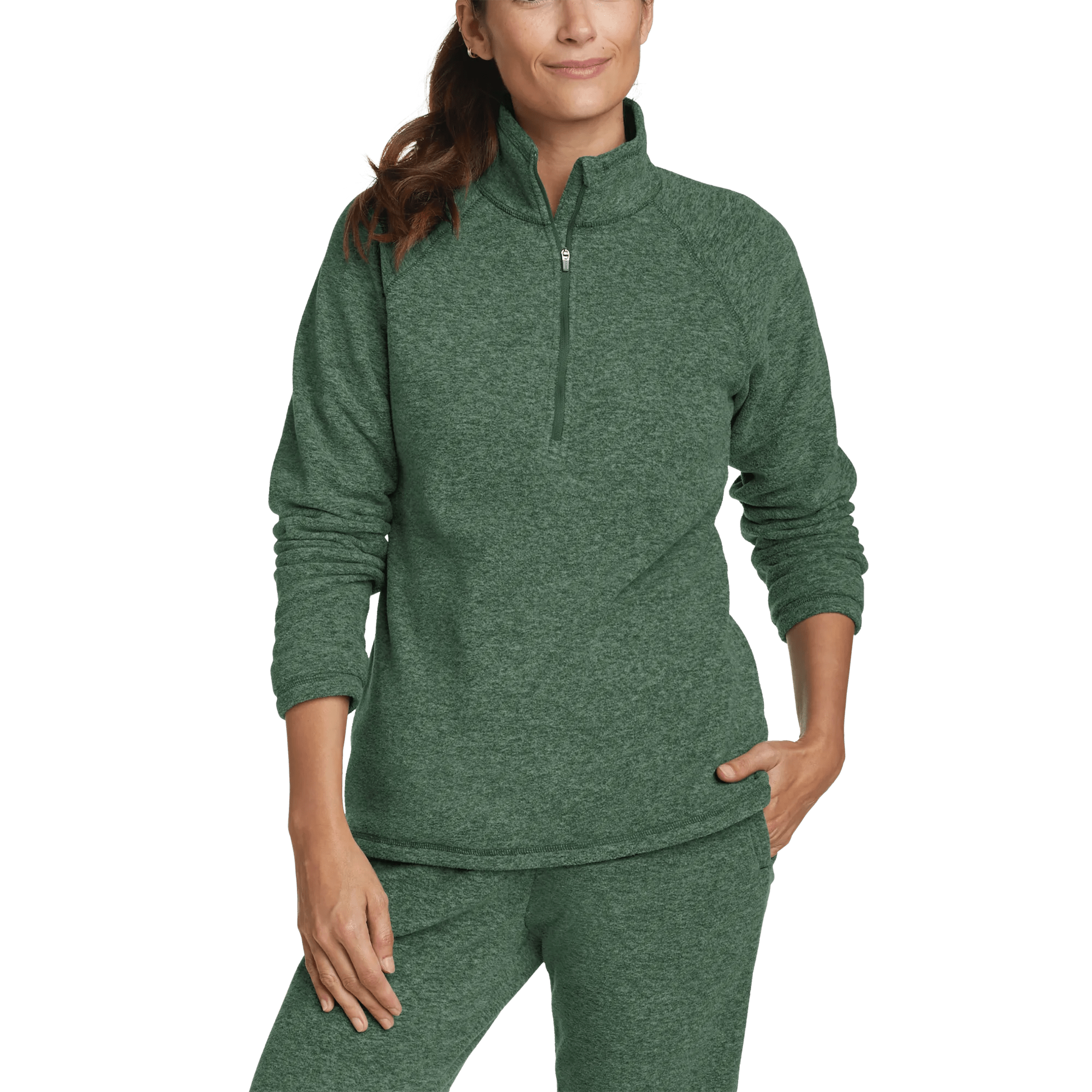 Women's Fast Fleece Raglan-Sleeve 1/4-Zip - Solid