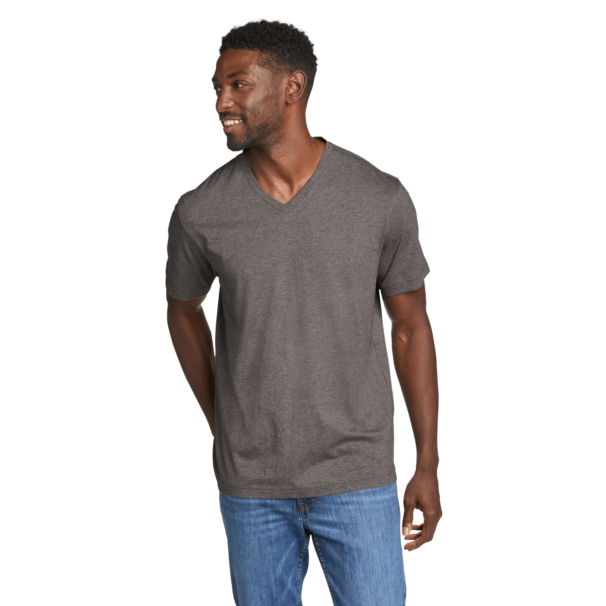 Men's Legend Wash Classic Short-Sleeve 100% Cotton V-Neck T-Shirt