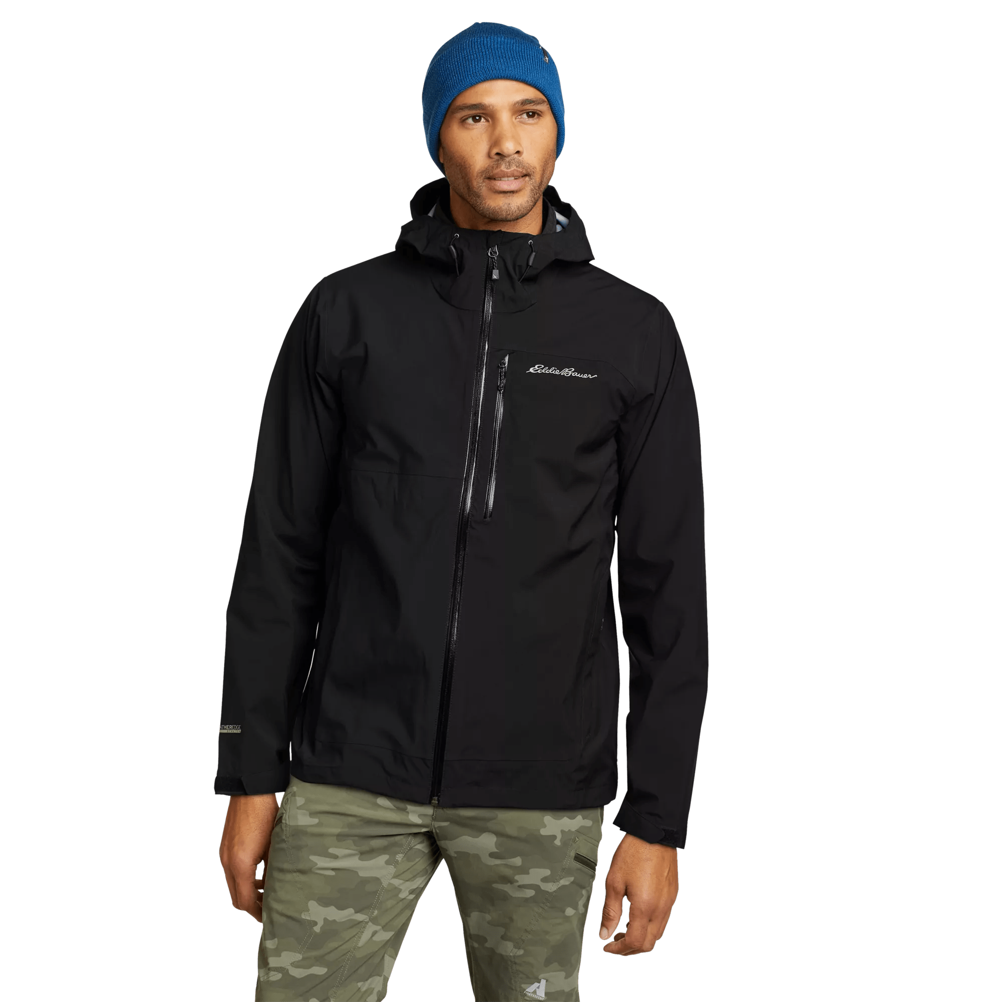 Men's Cloud Cap 3L Waterproof Stretch Hooded Rain Jacket