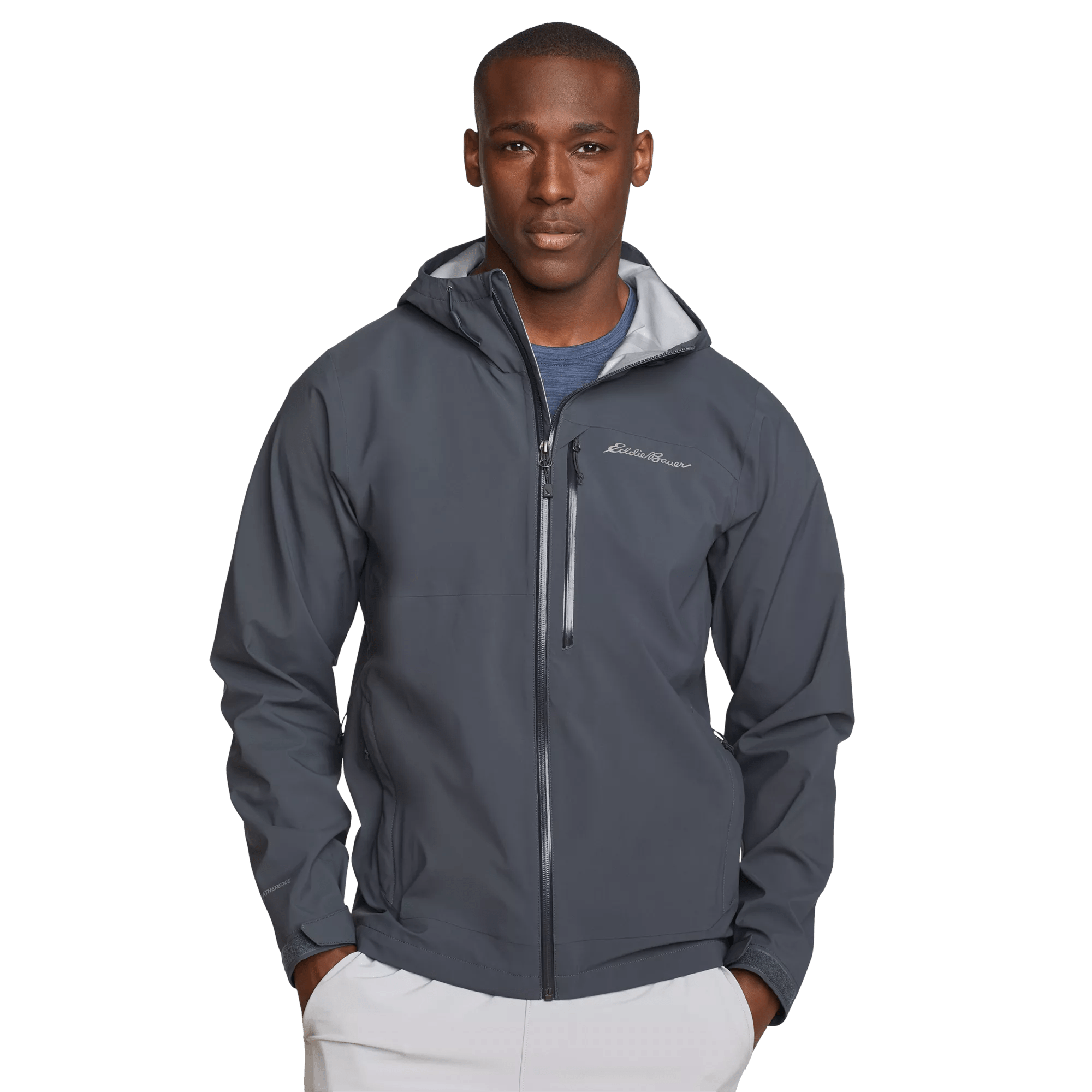 Men's Cloud Cap 3L Waterproof Stretch Hooded Rain Jacket