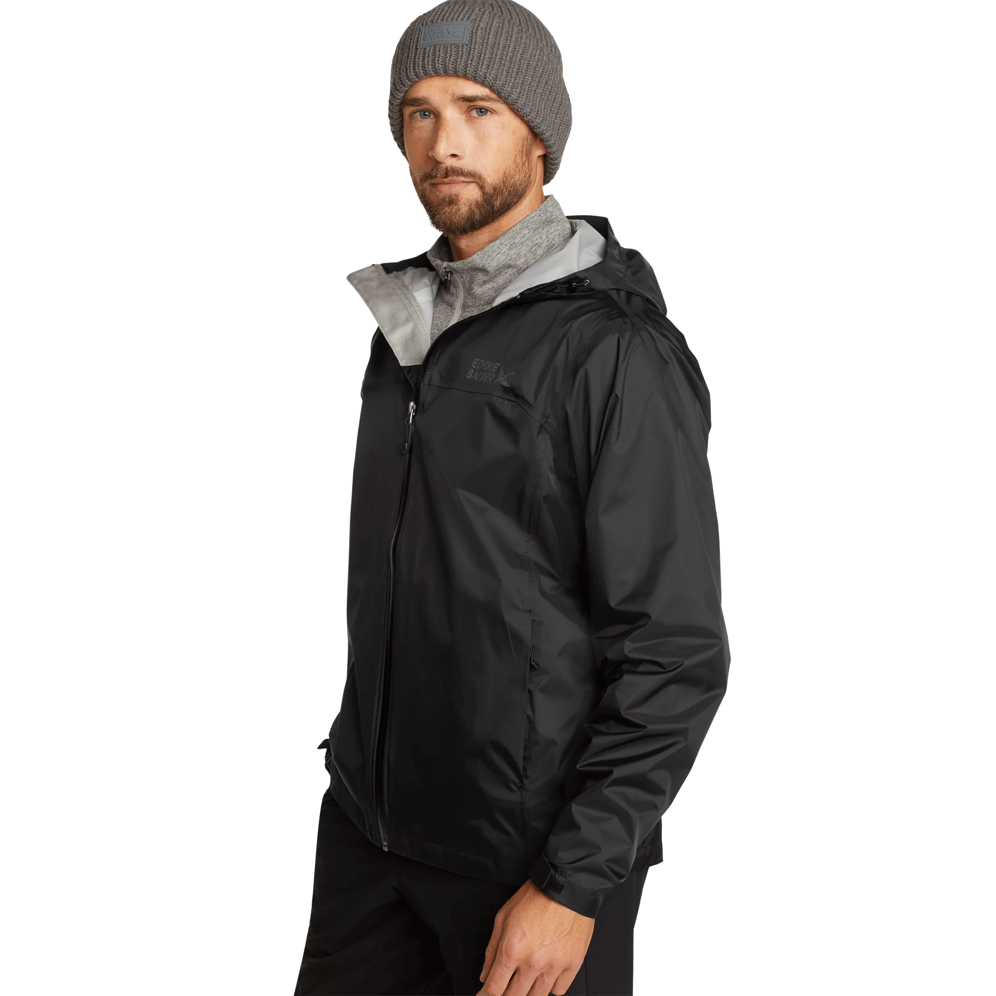 Men's Cloud Cap Waterproof Packable Hooded Rain Jacket