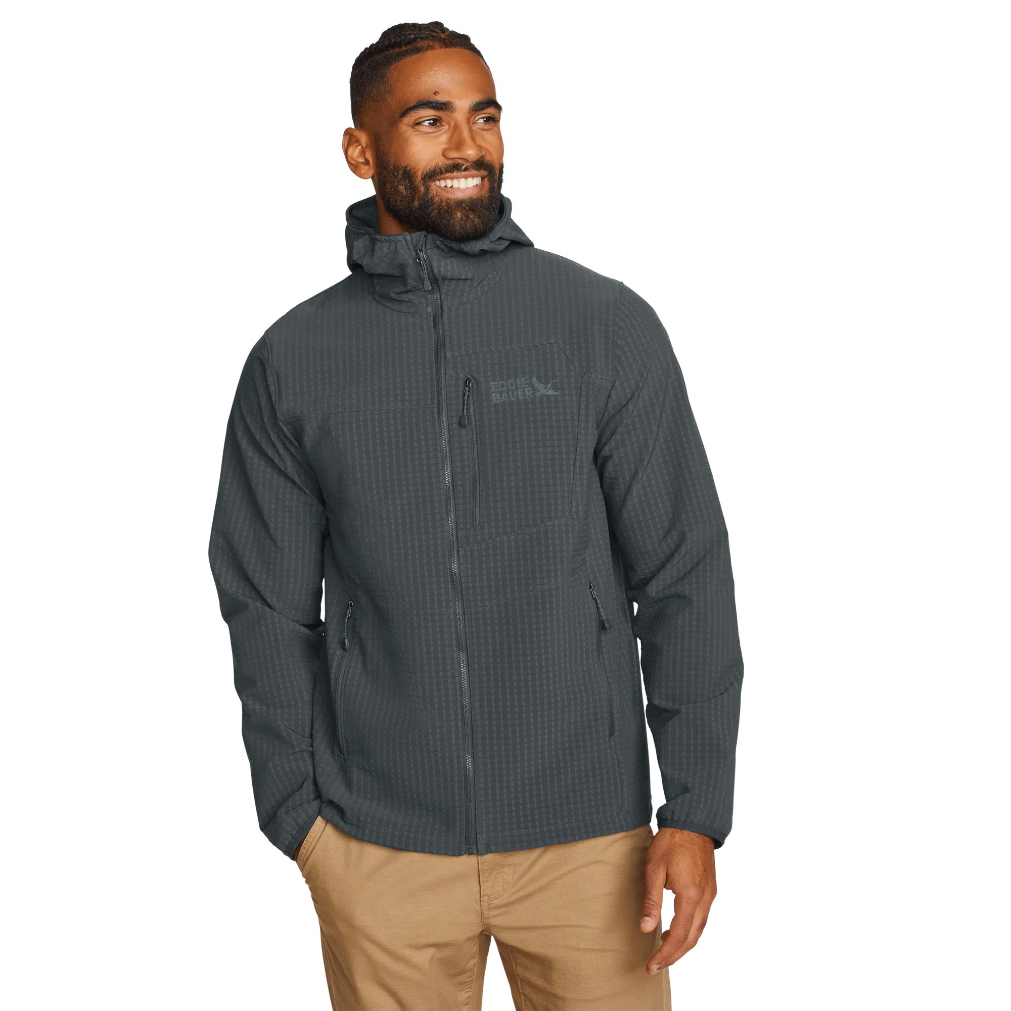 Men's Sandstone Grid Hoodie