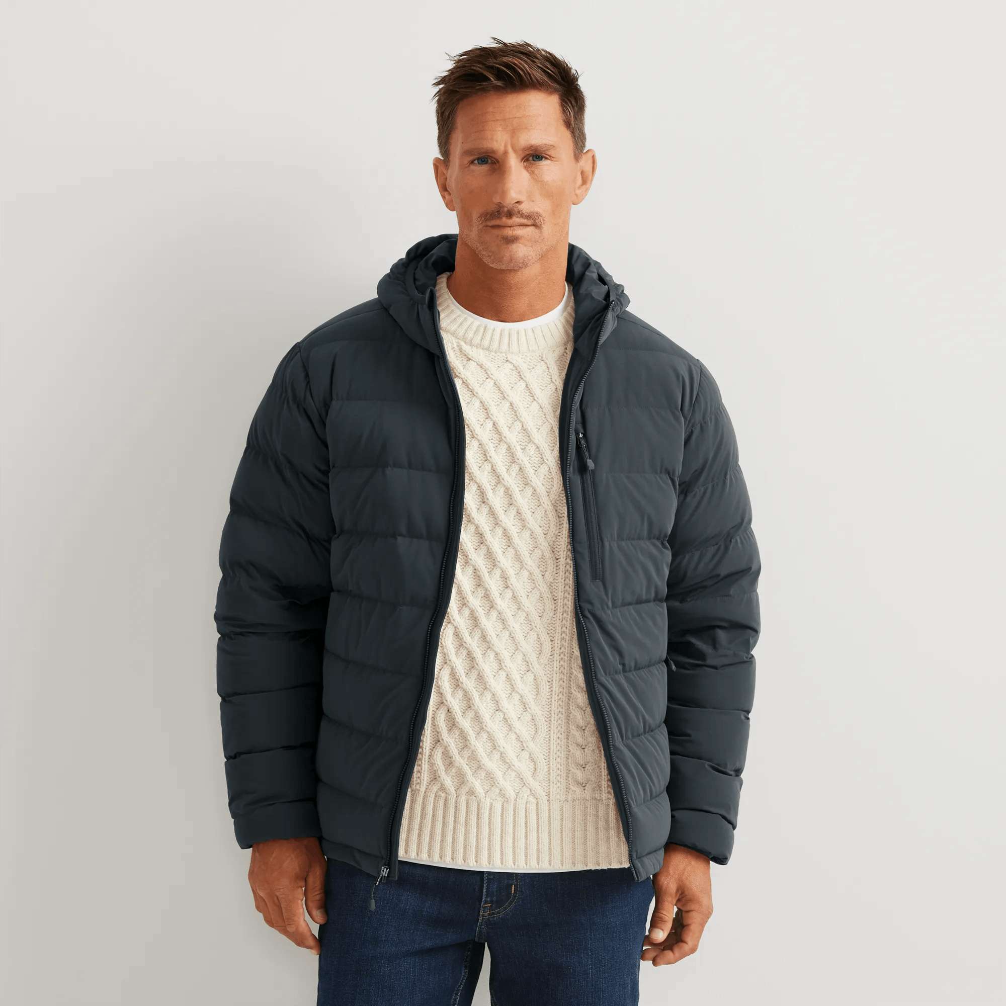 Men's EB Stretch Down Hooded Jacket