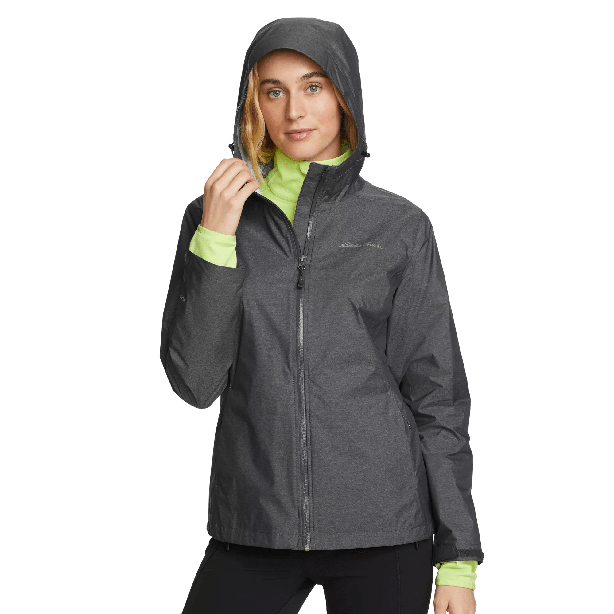 Women's Cloud Cap Waterproof Packable Hooded Rain Jacket